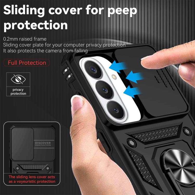 For Samsung Galaxy S26 5G XDcase Sliding Camshield Ring Holder Magnetic Phone Case
