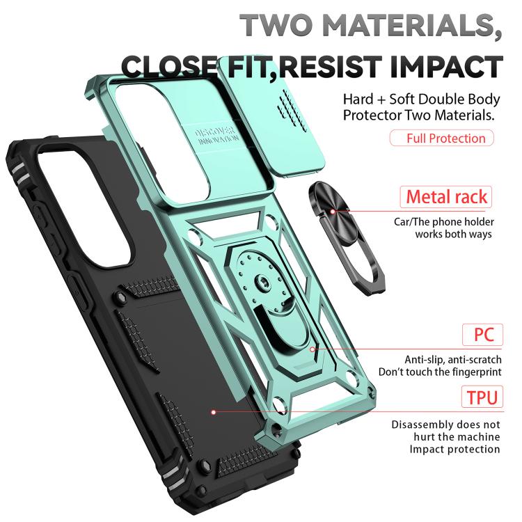 For Samsung Galaxy S26 5G XDcase Sliding Camshield Ring Holder Magnetic Phone Case