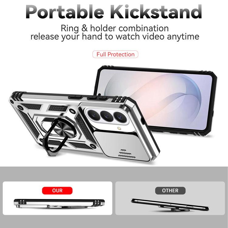 For Samsung Galaxy S26 5G XDcase Sliding Camshield Ring Holder Magnetic Phone Case