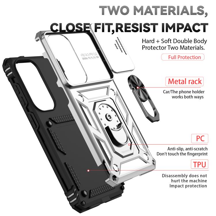For Samsung Galaxy S26 5G XDcase Sliding Camshield Ring Holder Magnetic Phone Case