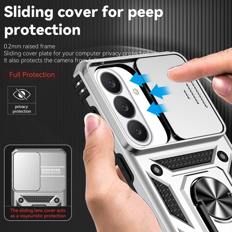For Samsung Galaxy S26 5G XDcase Sliding Camshield Ring Holder Magnetic Phone Case