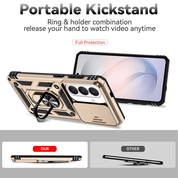 For Samsung Galaxy S26 5G XDcase Sliding Camshield Ring Holder Magnetic Phone Case