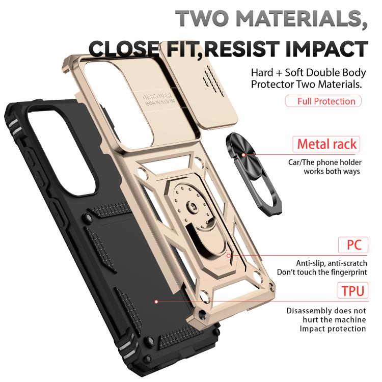 For Samsung Galaxy S26 5G XDcase Sliding Camshield Ring Holder Magnetic Phone Case