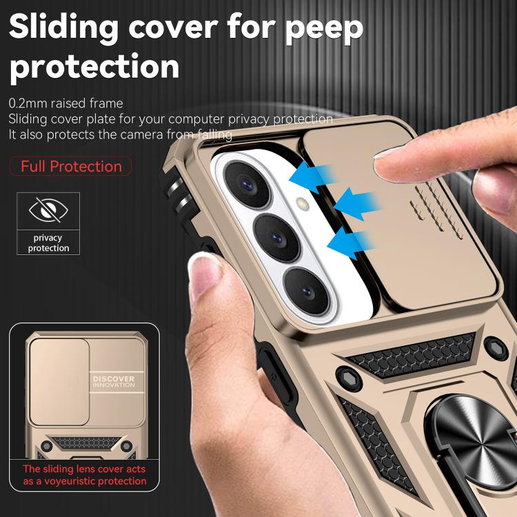 For Samsung Galaxy S26 5G XDcase Sliding Camshield Ring Holder Magnetic Phone Case