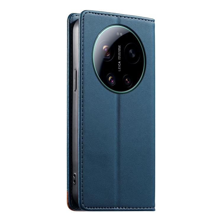 For Xiaomi 17 Ultra Dierfeng Splicing Strong Magnetic RFID Vegan Leather Phone Case