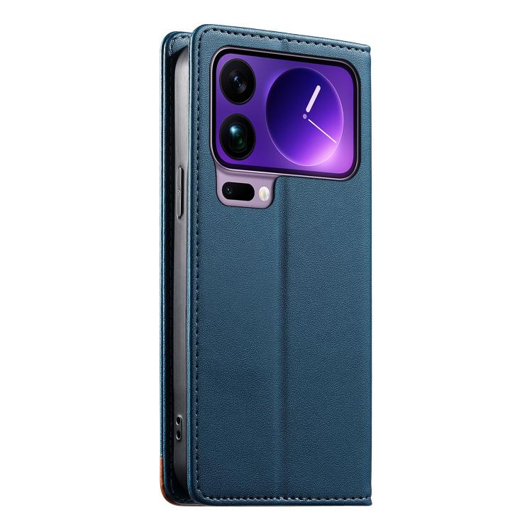 For Xiaomi 17 Pro Max Dierfeng Splicing Strong Magnetic RFID Vegan Leather Phone Case