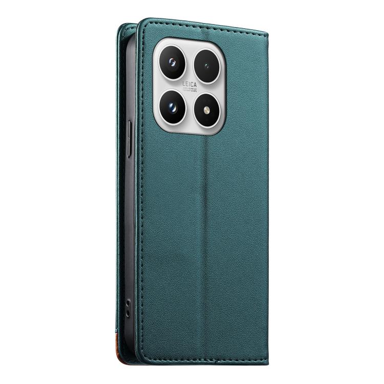For Xiaomi 17 Dierfeng Splicing Strong Magnetic RFID Vegan Leather Phone Case