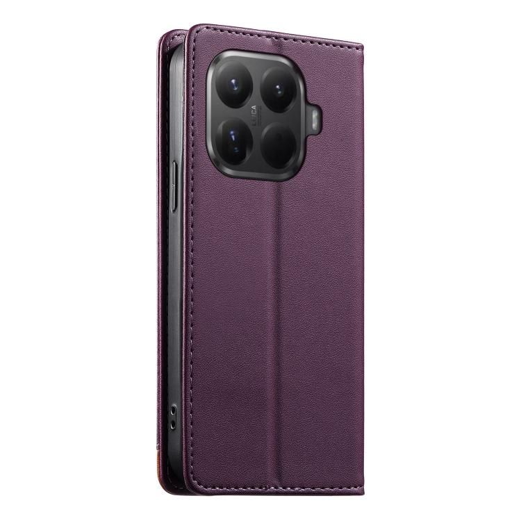 For Xiaomi 15T Pro 5G Dierfeng Splicing Strong Magnetic RFID Vegan Leather Phone Case