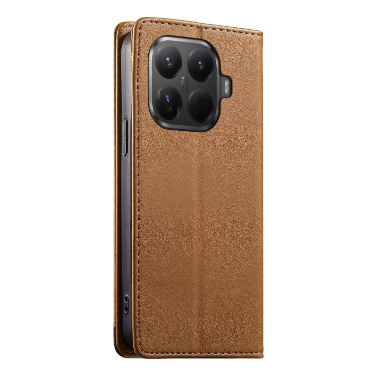 For Xiaomi 15T Pro 5G Dierfeng Splicing Strong Magnetic RFID Vegan Leather Phone Case