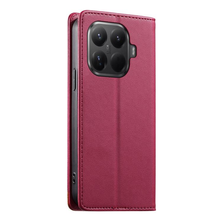 For Xiaomi 15T Pro 5G Dierfeng Splicing Strong Magnetic RFID Vegan Leather Phone Case