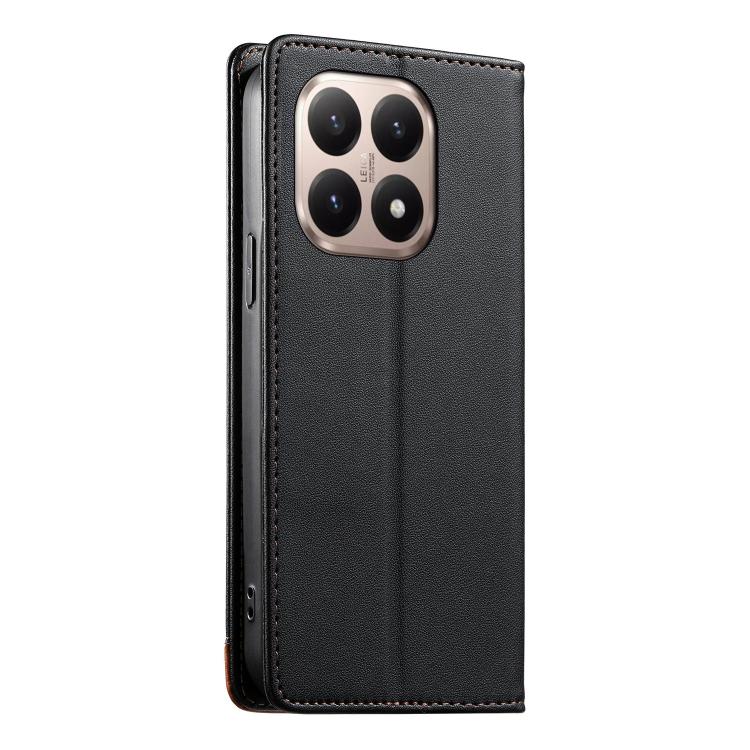 For Xiaomi 15T 5G Dierfeng Splicing Strong Magnetic RFID Vegan Leather Phone Case