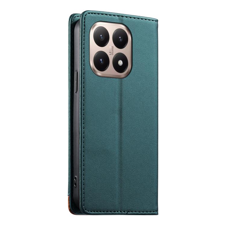 For Xiaomi 15T 5G Dierfeng Splicing Strong Magnetic RFID Vegan Leather Phone Case