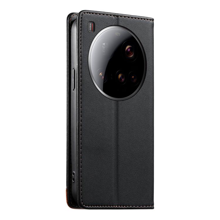 For Xiaomi 15 Ultra Dierfeng Splicing Strong Magnetic RFID Vegan Leather Phone Case