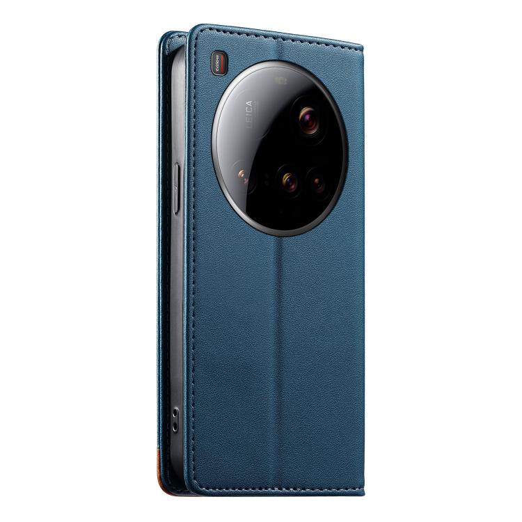 For Xiaomi 15 Ultra Dierfeng Splicing Strong Magnetic RFID Vegan Leather Phone Case