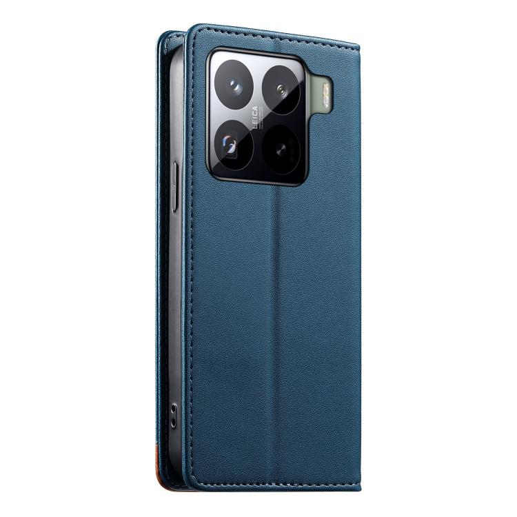 For Xiaomi 15 Pro Dierfeng Splicing Strong Magnetic RFID Vegan Leather Phone Case