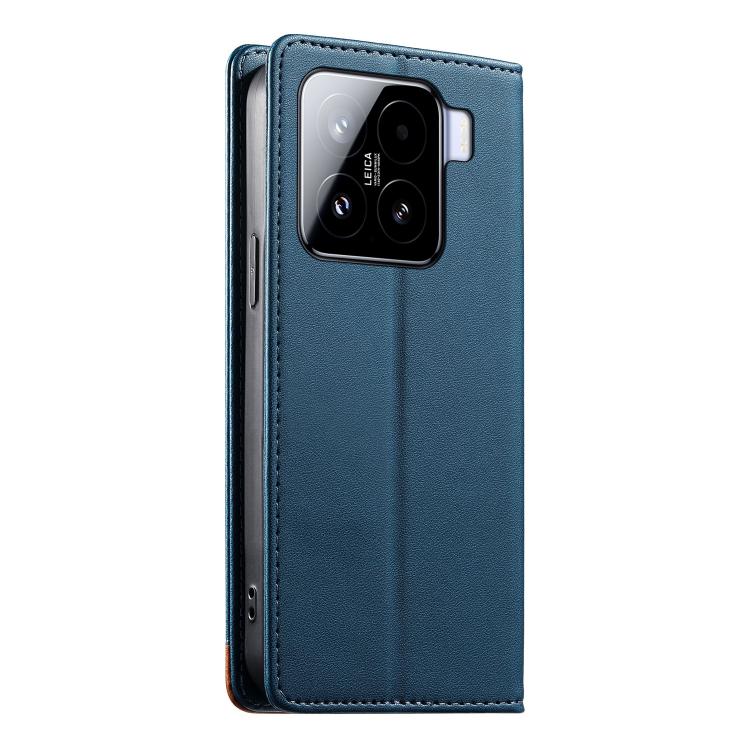 For Xiaomi 15 Dierfeng Splicing Strong Magnetic RFID Vegan Leather Phone Case