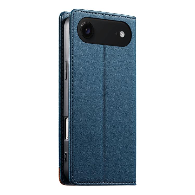 For iPhone Air Dierfeng Splicing Strong Magnetic RFID Vegan Leather Phone Case