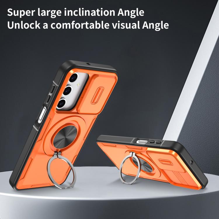 For Samsung Galaxy A16 / A26 / A17 Camshield Rotation Holder MagSafe Phone Case