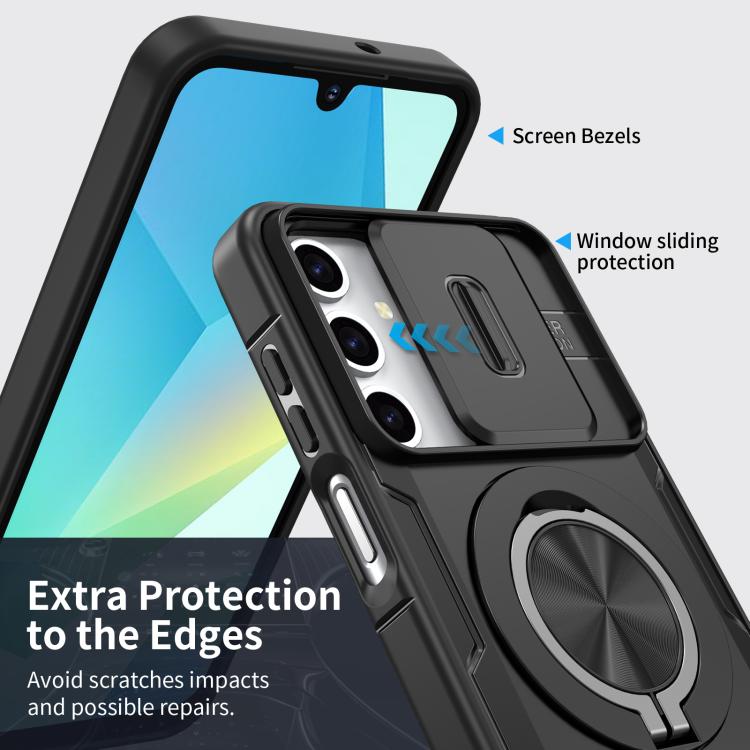 For Samsung Galaxy A16 / A26 / A17 Camshield Rotation Holder MagSafe Phone Case