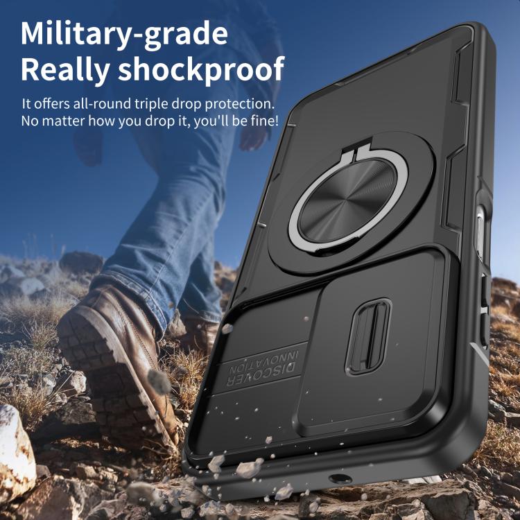 For Samsung Galaxy A16 / A26 / A17 Camshield Rotation Holder MagSafe Phone Case