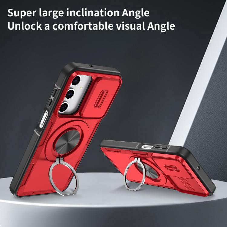 For Samsung Galaxy A16 / A26 / A17 Camshield Rotation Holder MagSafe Phone Case