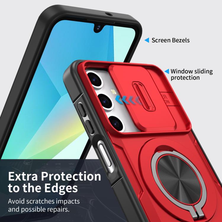 For Samsung Galaxy A16 / A26 / A17 Camshield Rotation Holder MagSafe Phone Case
