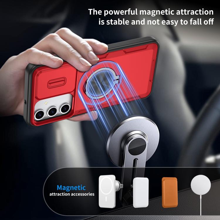 For Samsung Galaxy A16 / A26 / A17 Camshield Rotation Holder MagSafe Phone Case