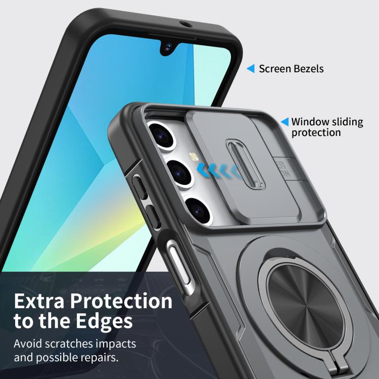 For Samsung Galaxy A16 / A26 / A17 Camshield Rotation Holder MagSafe Phone Case