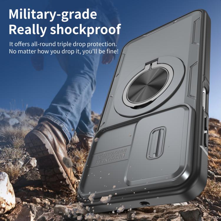 For Samsung Galaxy A16 / A26 / A17 Camshield Rotation Holder MagSafe Phone Case