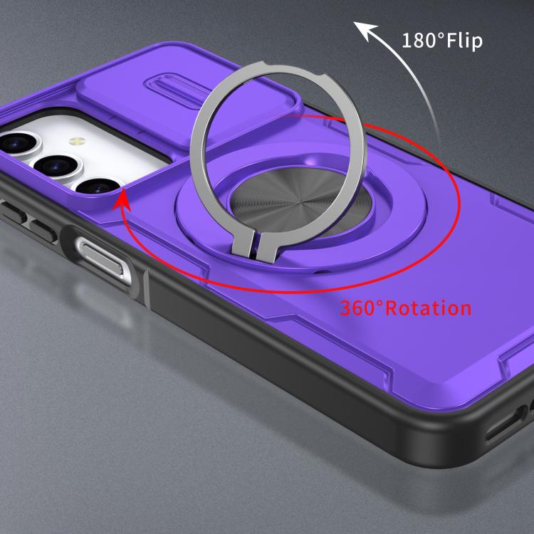 For Samsung Galaxy A16 / A26 / A17 Camshield Rotation Holder MagSafe Phone Case