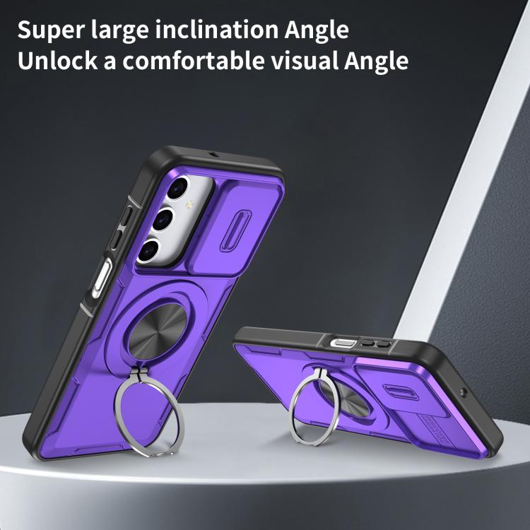 For Samsung Galaxy A16 / A26 / A17 Camshield Rotation Holder MagSafe Phone Case