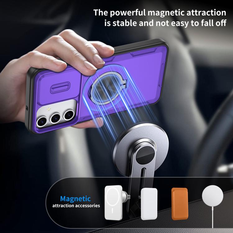 For Samsung Galaxy A16 / A26 / A17 Camshield Rotation Holder MagSafe Phone Case
