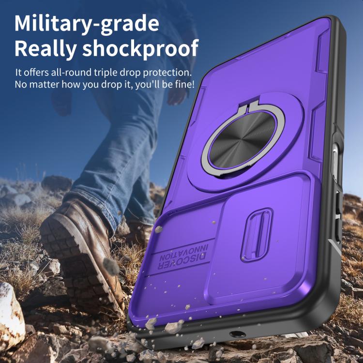 For Samsung Galaxy A16 / A26 / A17 Camshield Rotation Holder MagSafe Phone Case
