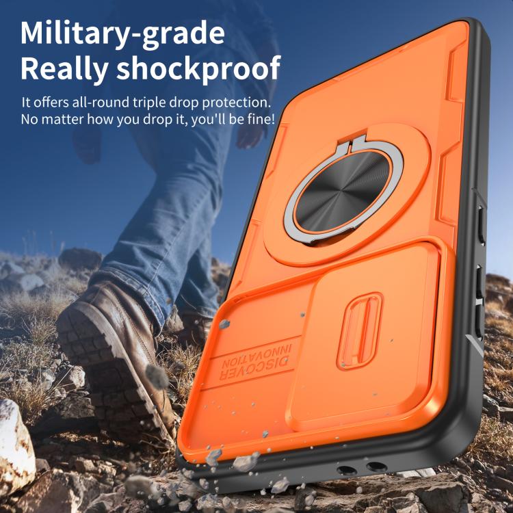 For Samsung Galaxy A56 5G / A36 5G Camshield Rotation Holder MagSafe Phone Case