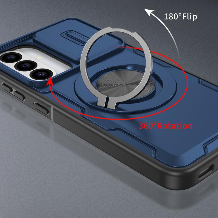 For Samsung Galaxy A56 5G / A36 5G Camshield Rotation Holder MagSafe Phone Case