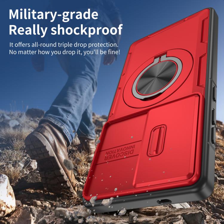 For Samsung Galaxy S25 Ultra 5G Camshield Rotation Holder MagSafe Phone Case