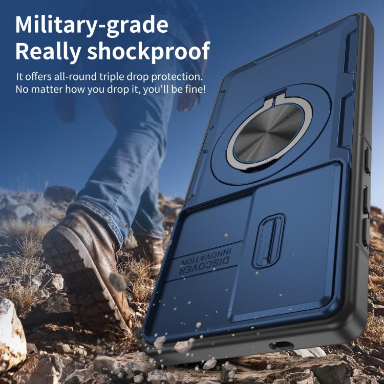For Samsung Galaxy S25 Ultra 5G Camshield Rotation Holder MagSafe Phone Case