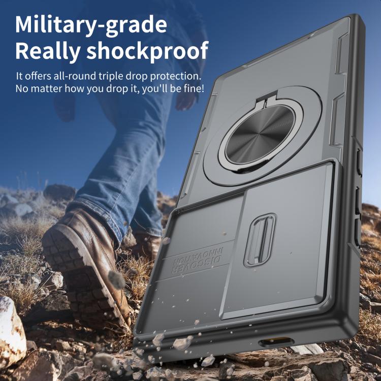 For Samsung Galaxy S24 Ultra 5G Camshield Rotation Holder MagSafe Phone Case