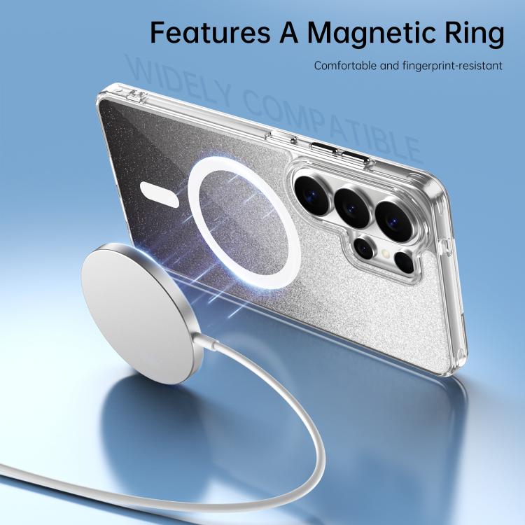 For Samsung Galaxy S26 Ultra 5G Crystal Glitter Magnetic Phone Case