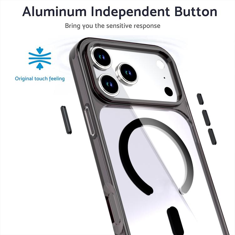 For iPhone 17 Pro Max Crystal Colorful Magnetic Phone Case