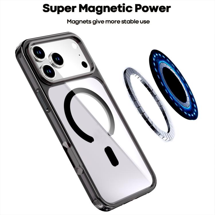 For iPhone 17 Pro Max Crystal Colorful Magnetic Phone Case