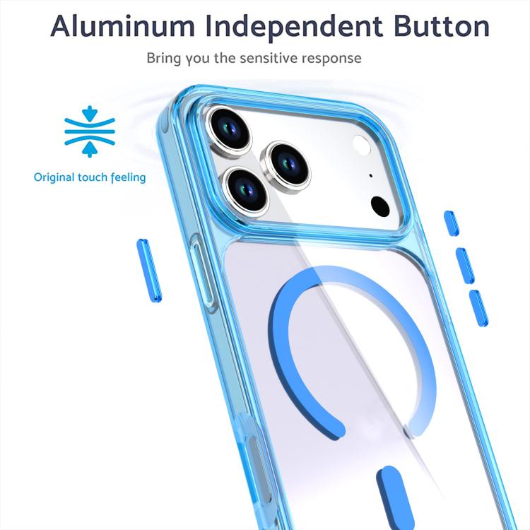 For iPhone 17 Pro Max Crystal Colorful Magnetic Phone Case
