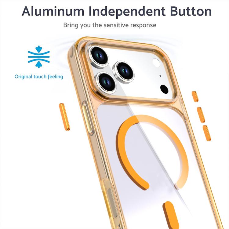 For iPhone 17 Pro Crystal Colorful Magnetic Phone Case