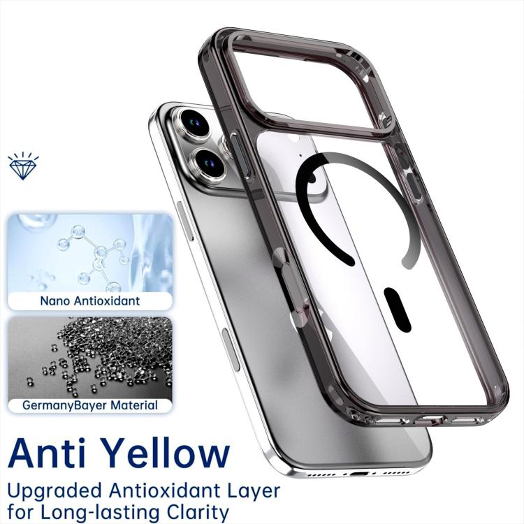 For iPhone 17 Pro Crystal Colorful Magnetic Phone Case