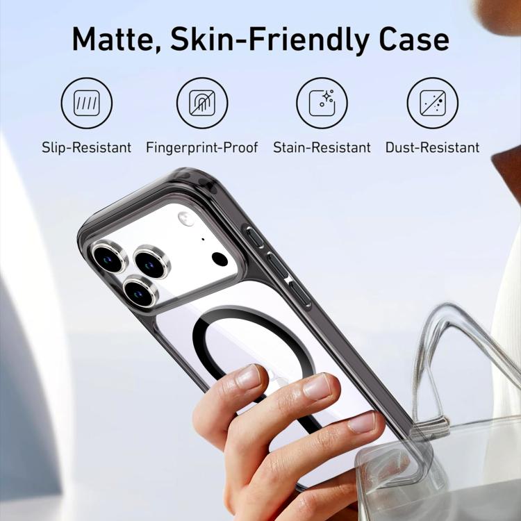 For iPhone 17 Pro Crystal Colorful Magnetic Phone Case