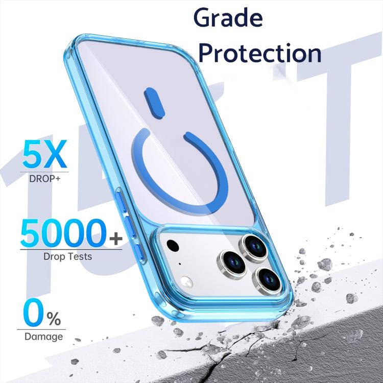 For iPhone 17 Pro Crystal Colorful Magnetic Phone Case