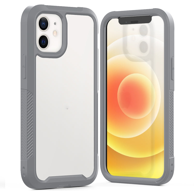 For iPhone 12 mini PC+TPU Color Transparent Shockproof Phone Protective Case