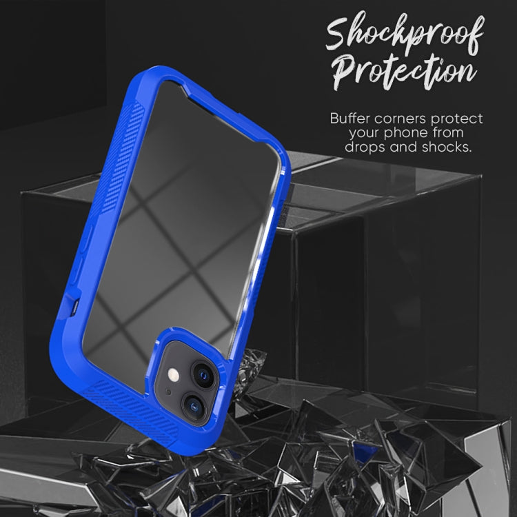 For iPhone 12 mini PC+TPU Color Transparent Shockproof Phone Protective Case