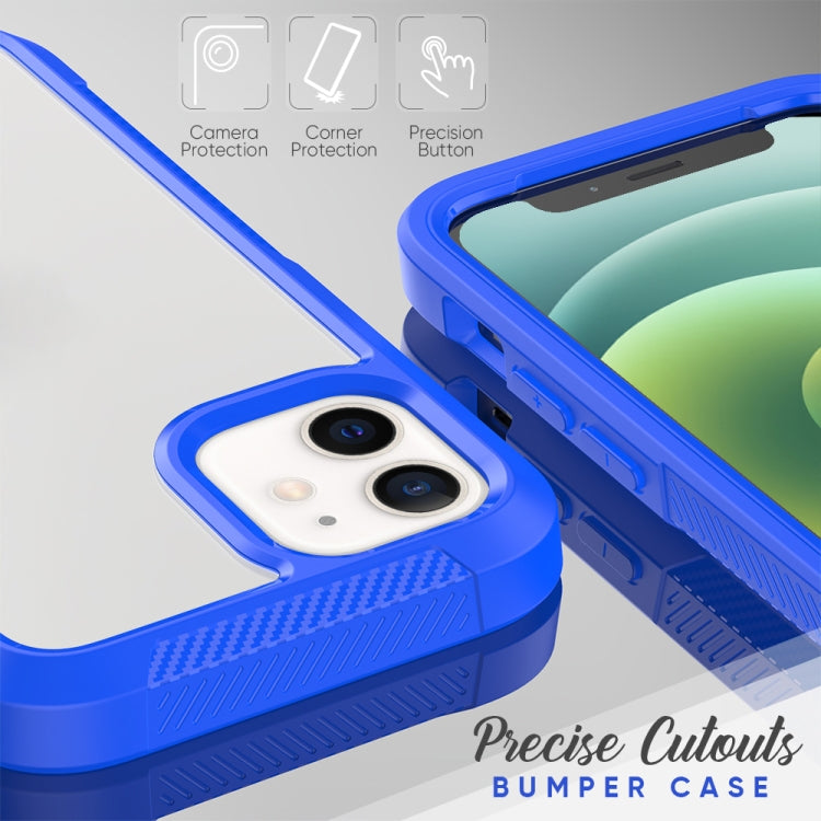 For iPhone 12 mini PC+TPU Color Transparent Shockproof Phone Protective Case