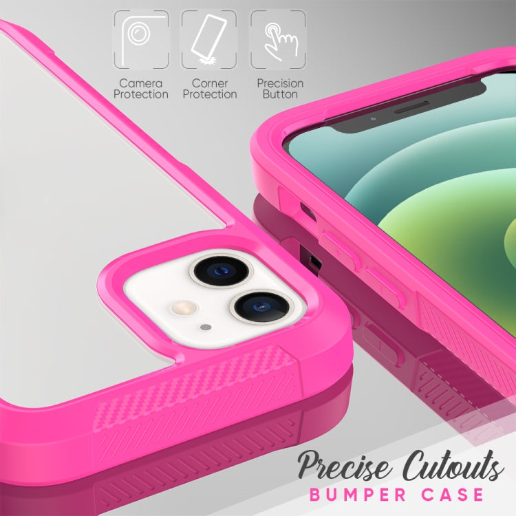 For iPhone 12 mini PC+TPU Color Transparent Shockproof Phone Protective Case